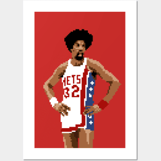 Dr.J Pixel Posters and Art